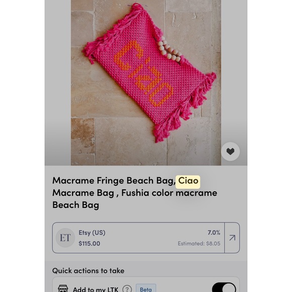 CIAO bag gorgeous handmade and sold out from etsy - Picture 8 of 15